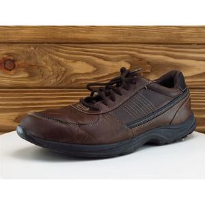 Rockport Sz 10.5 Sneaker Brown Leather‎ Men Lace Up Medium (D, M)